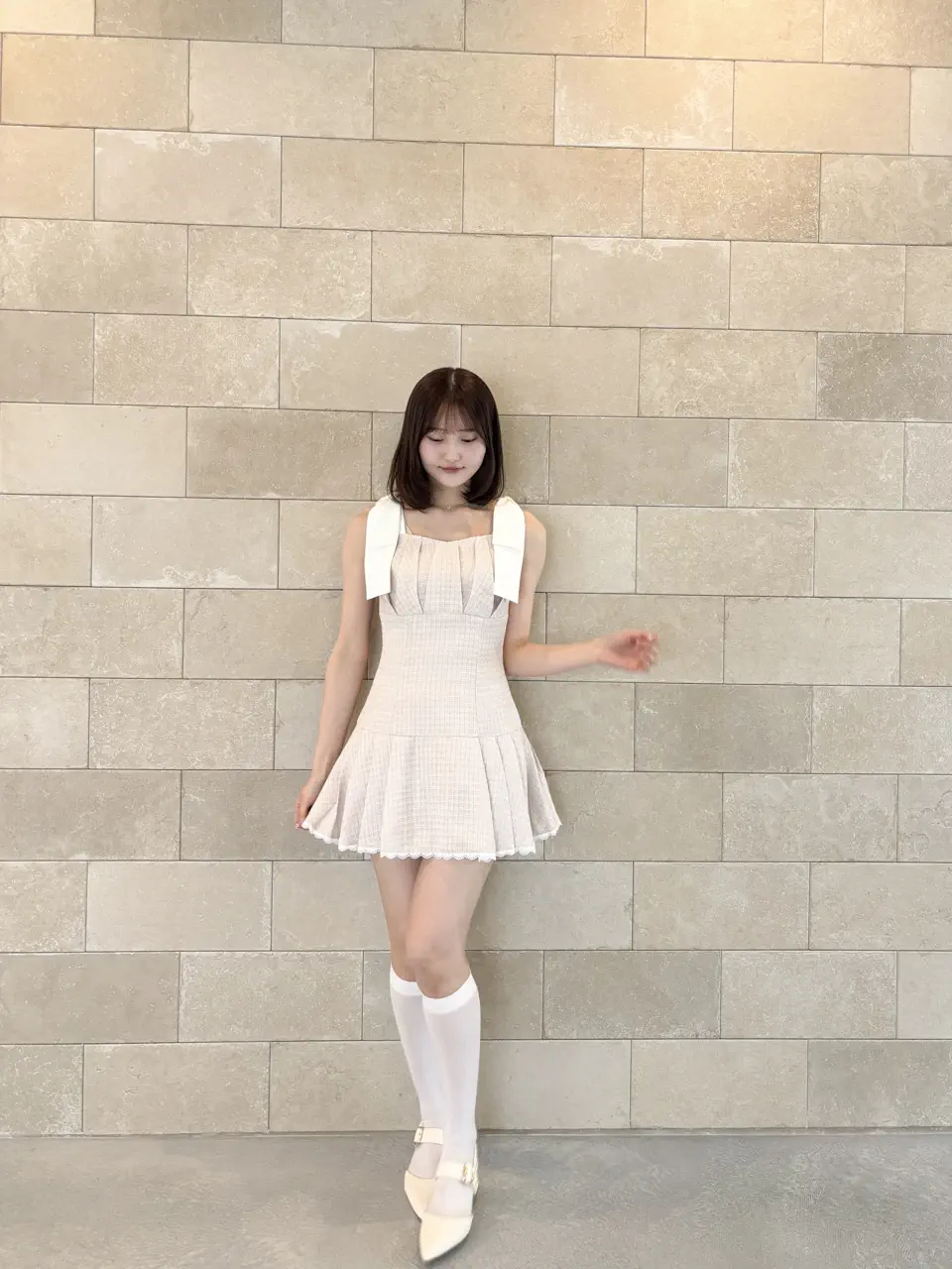 貴重 60s 70s ビンテージ ツイード ミニ ワンピース レトロ モード ショルダーリボンツイードミニワンピース｜evelyn（エブリン）公式通販