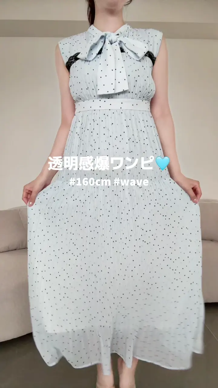 プリーツドットワンピース｜evelyn（エブリン）公式通販サイト
