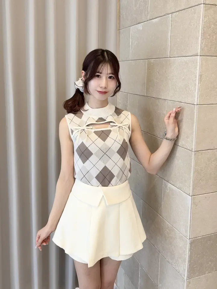 カラーデザインシルエットミニスカート｜evelyn（エブリン）公式通販サイト