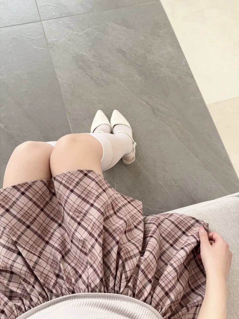 ドッキングチェックニットワンピース｜evelyn（エブリン）公式通販サイト
