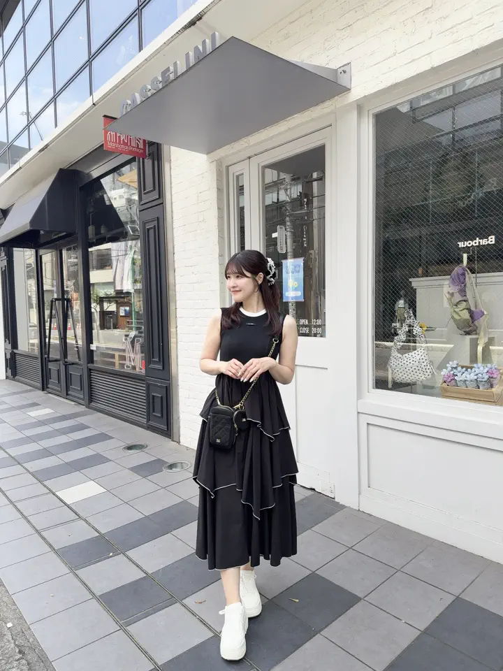 An MILLE 美品 リブドッキングレイヤードワンピース リブドッキングレイヤードワンピース｜evelyn（エブリン）公式通販サイト