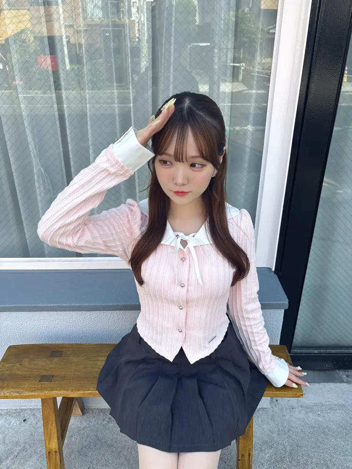 Collar Shirt Cardigan Tops｜Rilly emulie （リリーエミュリ）公式