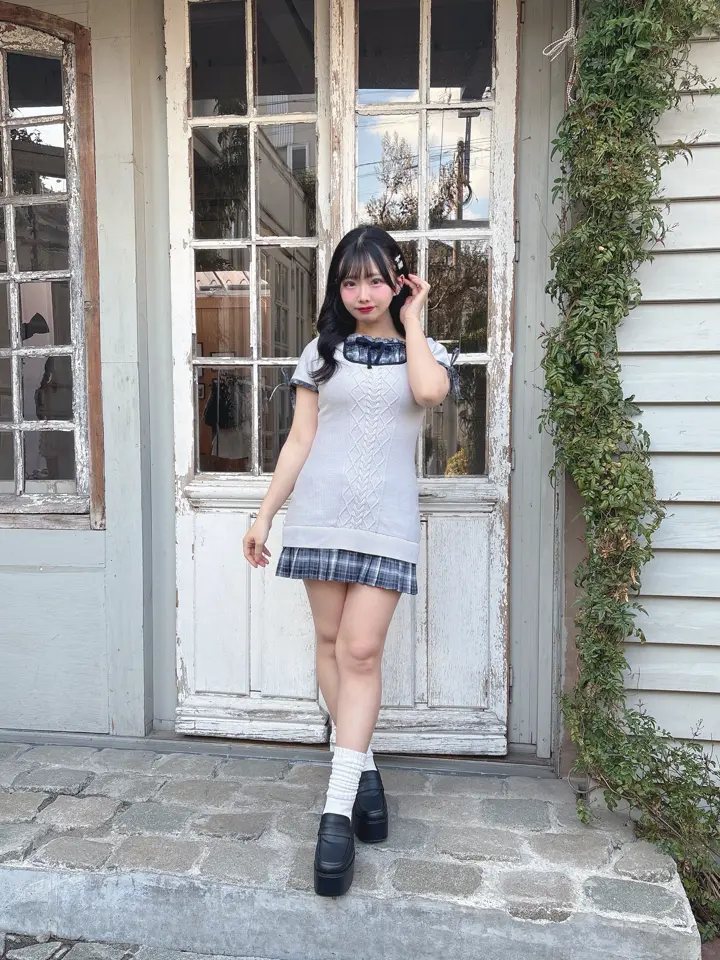 Docking Pleats Fit Knit Onepiece｜evelyn（エブリン）公式通販サイト