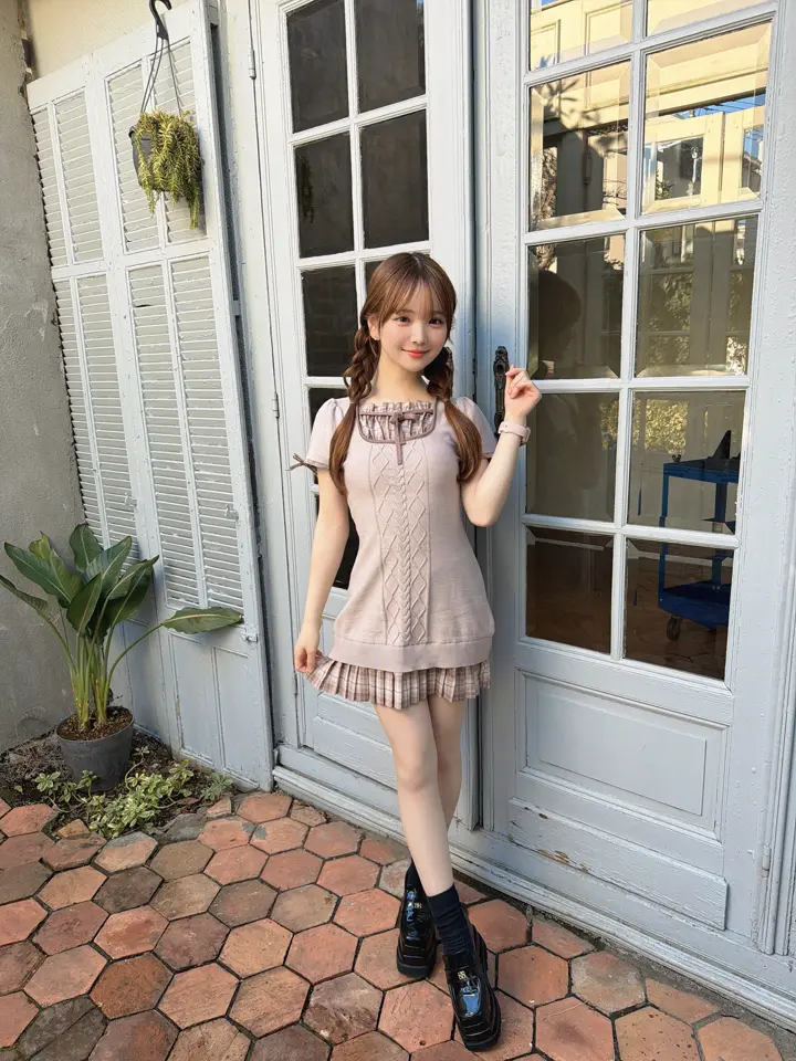 Docking Pleats Fit Knit Onepiece｜evelyn（エブリン）公式通販サイト