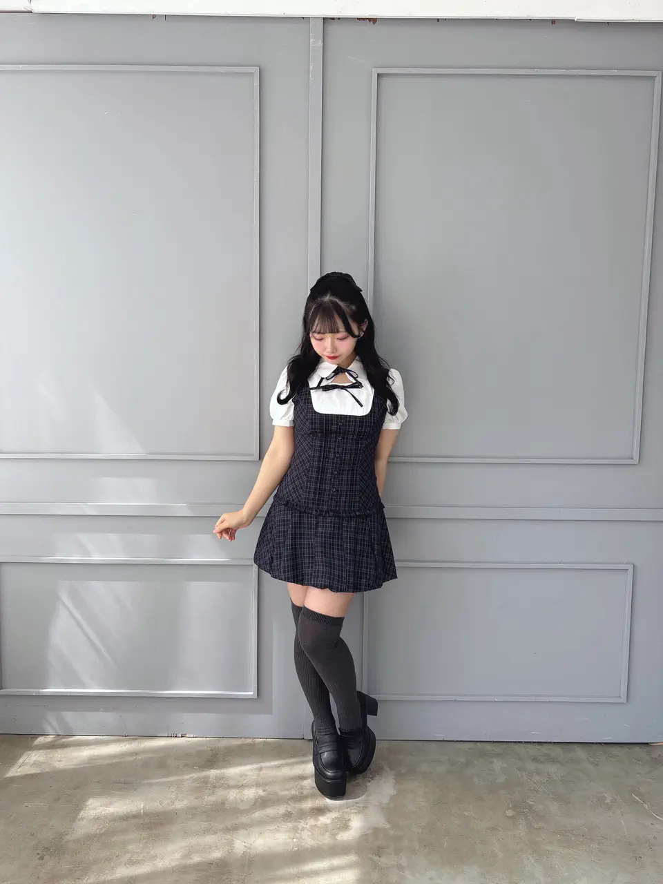 Double Ribbon Ballon Pleats Onepiece｜evelyn（エブリン）公式通販サイト