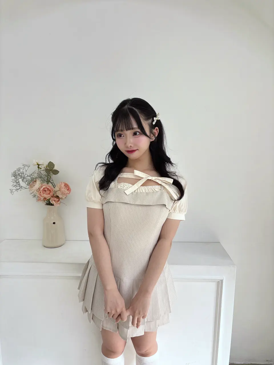 在*原様 Rilly emulie リリーエミュリ ワンピースリボンアイボリ 在*原様 Rilly emulie リリーエミュリ ワンピースリボンアイボリ Rilly