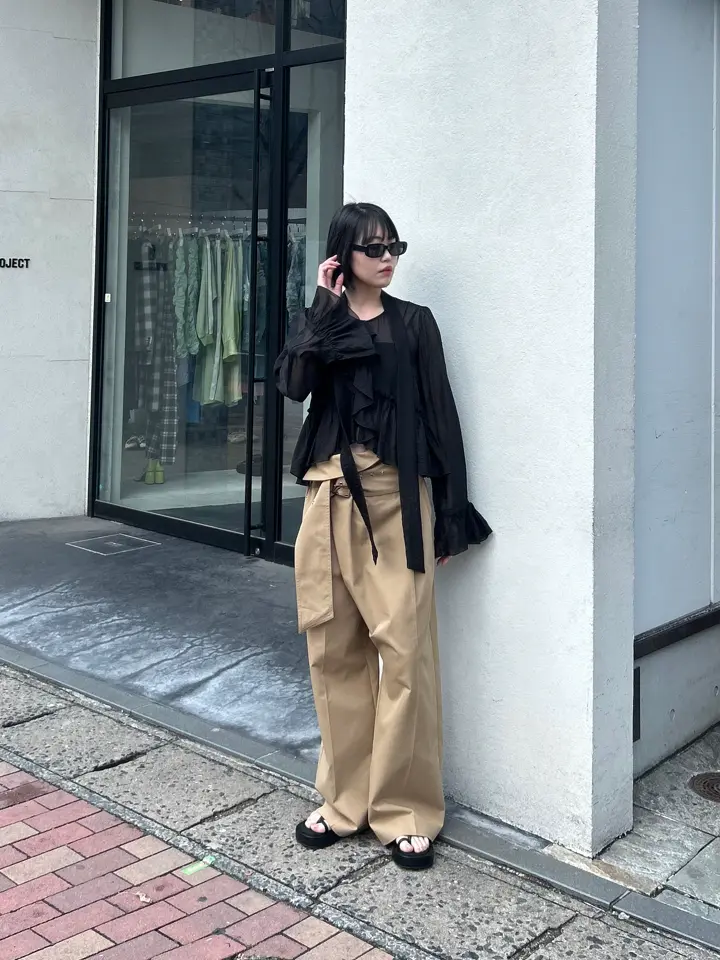 Ruffle Bow Tie Blouse - SALE