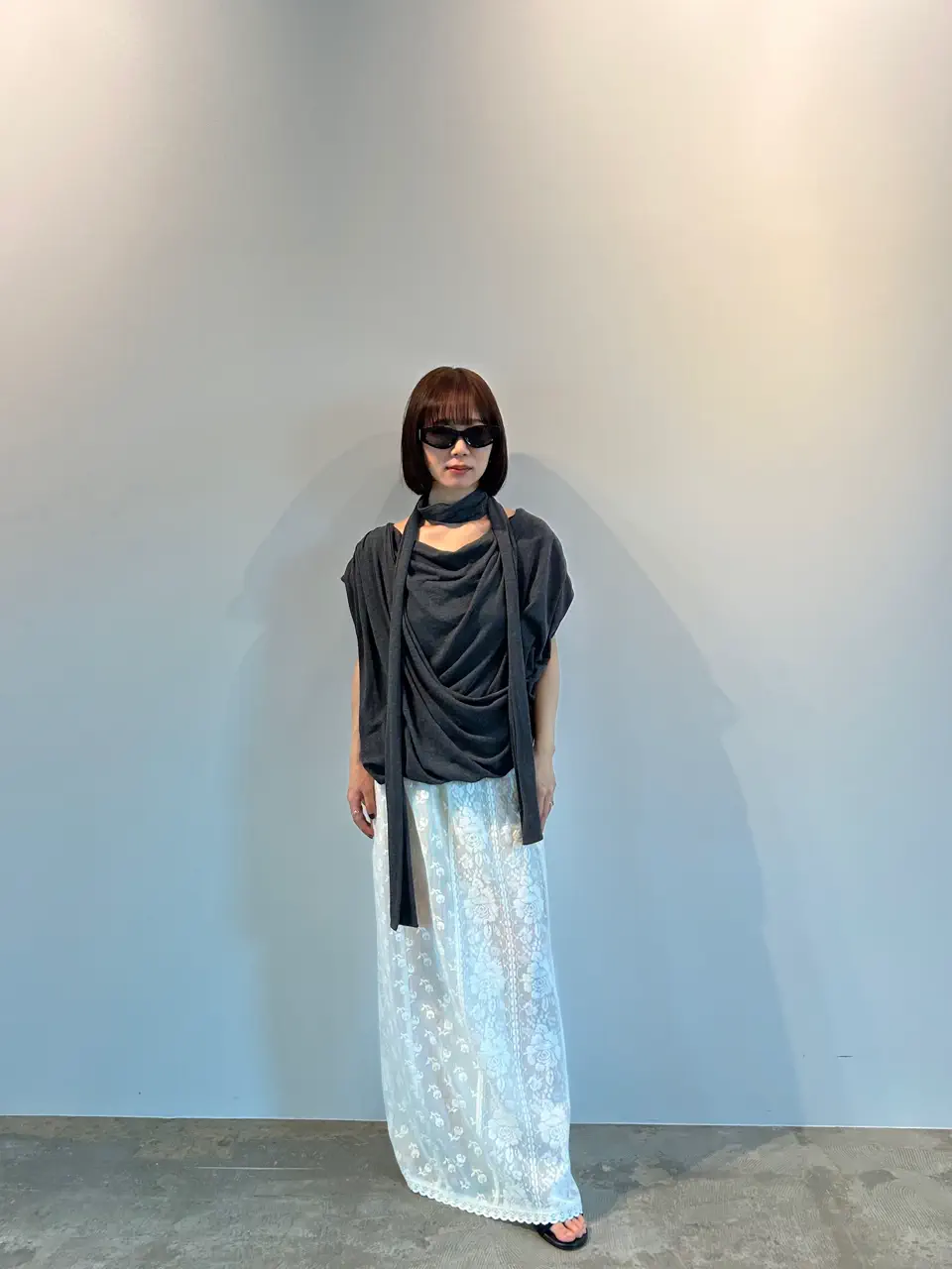 Cross Lace Maxi Skirt - PRE ORDER
