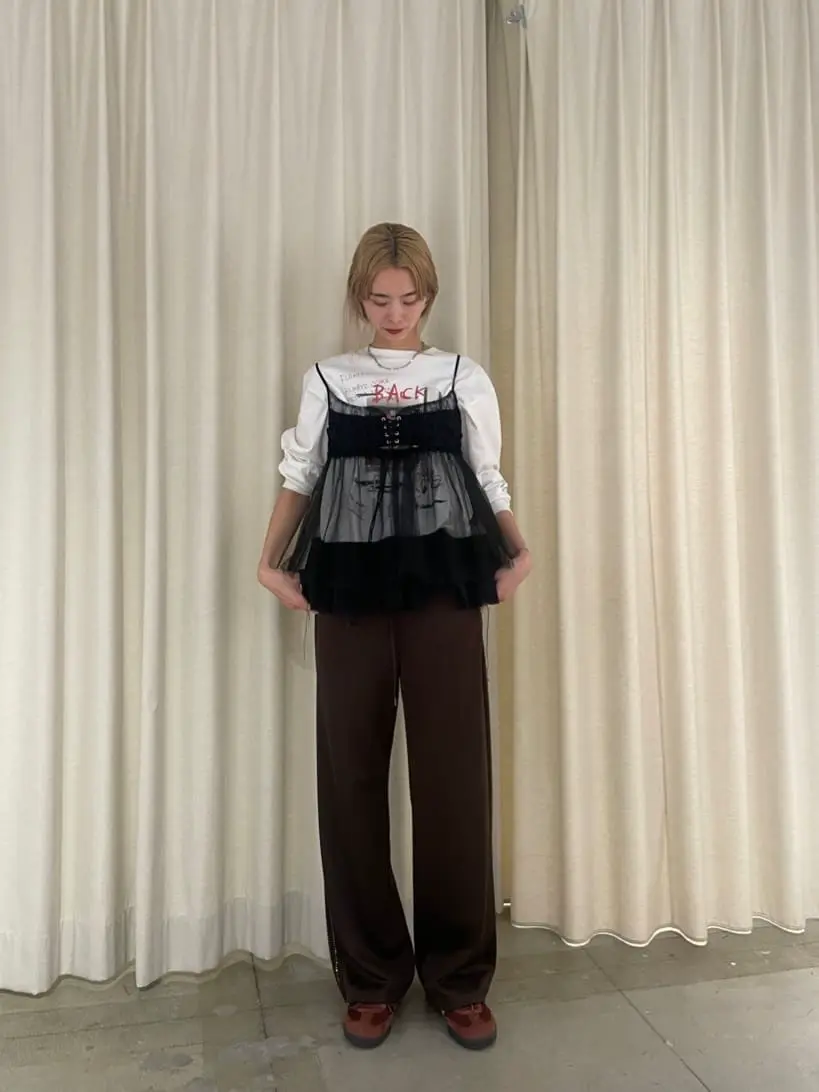 SALE】See-through Tulle Tunic