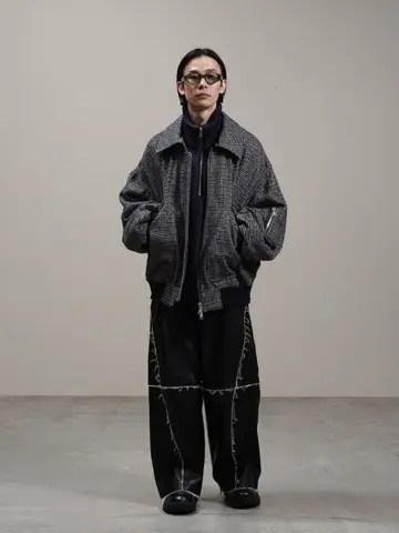 アーティフィシャルレザーワイドパンツ