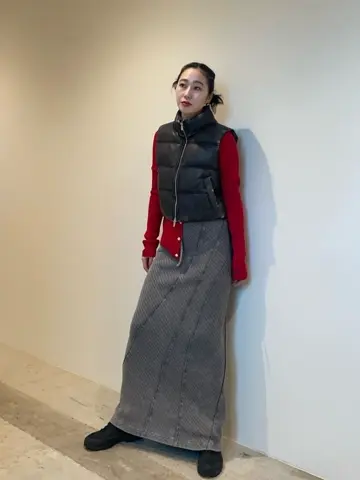 SALE】Multi Fabric Puffer Vest