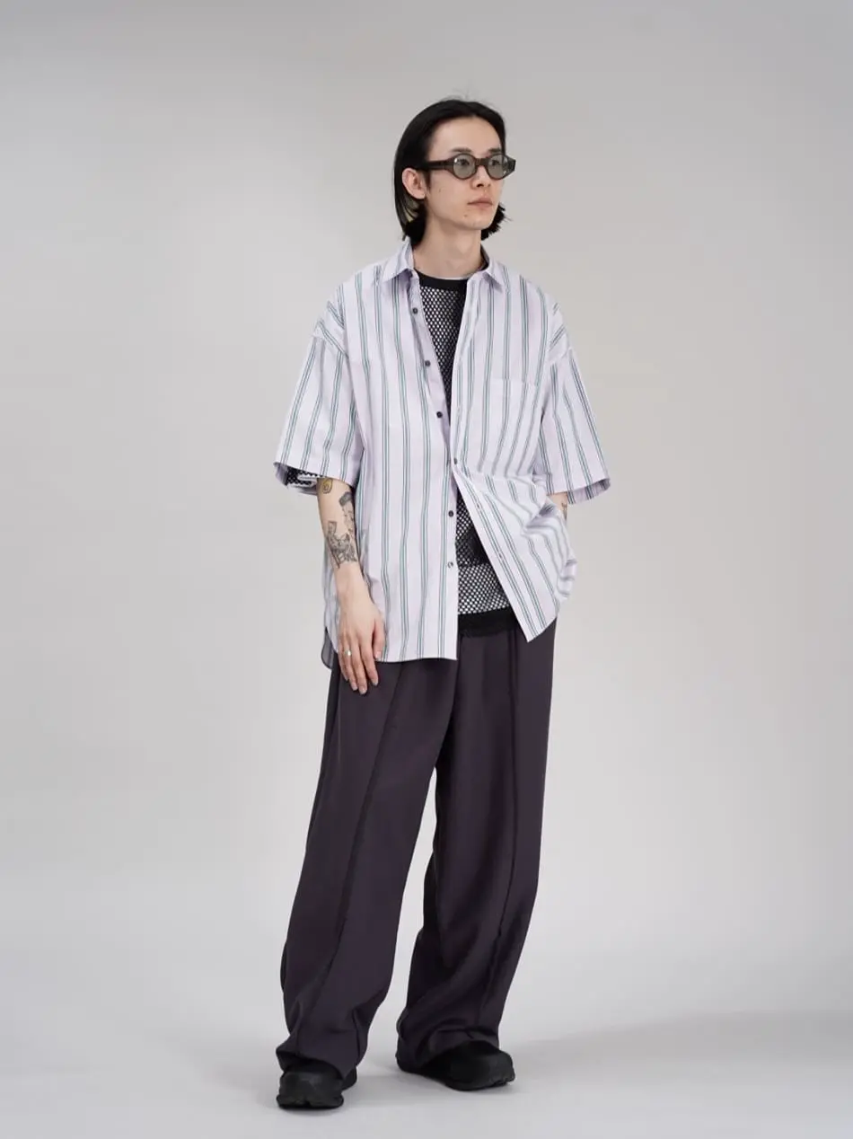 SALE】Flower Back Cut Jacquard Prime-Over Crew Neck T-shirt
