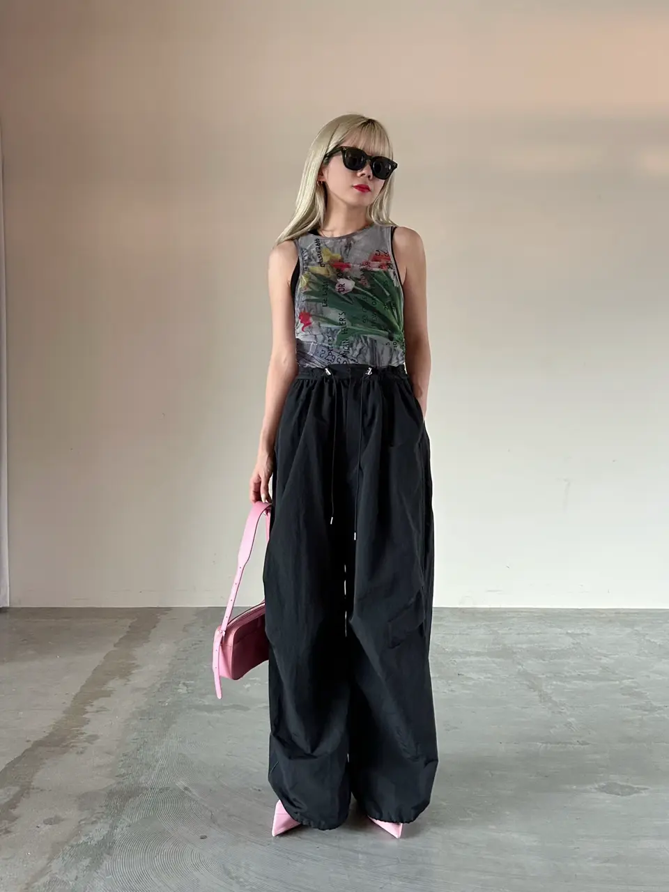 PRE-ORDER】Tulip Gather Mesh Tank Top