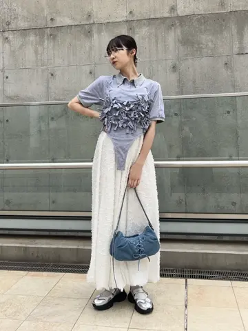 Docking Jacquard Balloon Dress