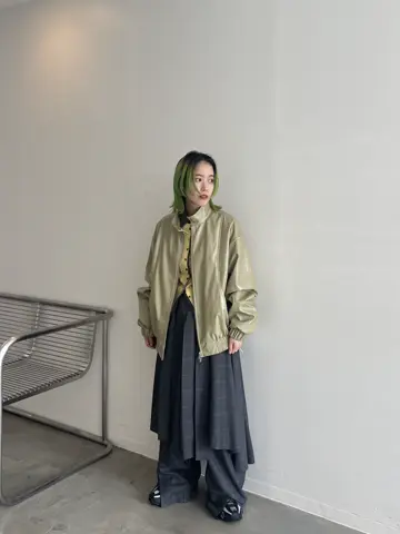2way Shirt Knit Docking Tops