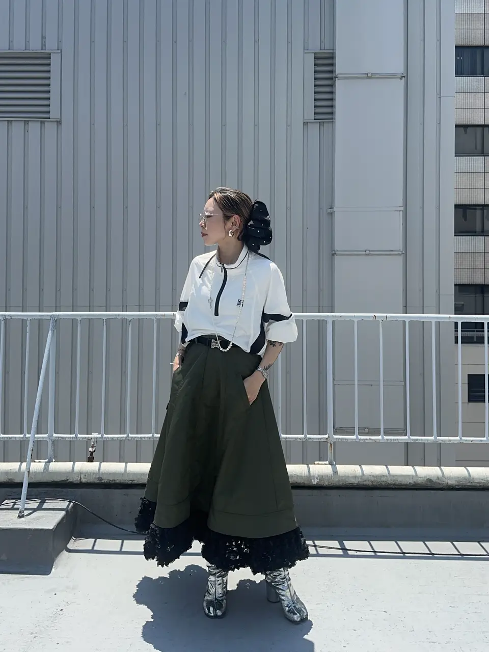 SALE】RUSH Logo Nylon Sporty Tops