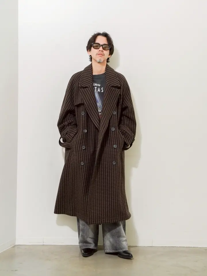 ダブルブレストプライムオーバートレンチコート