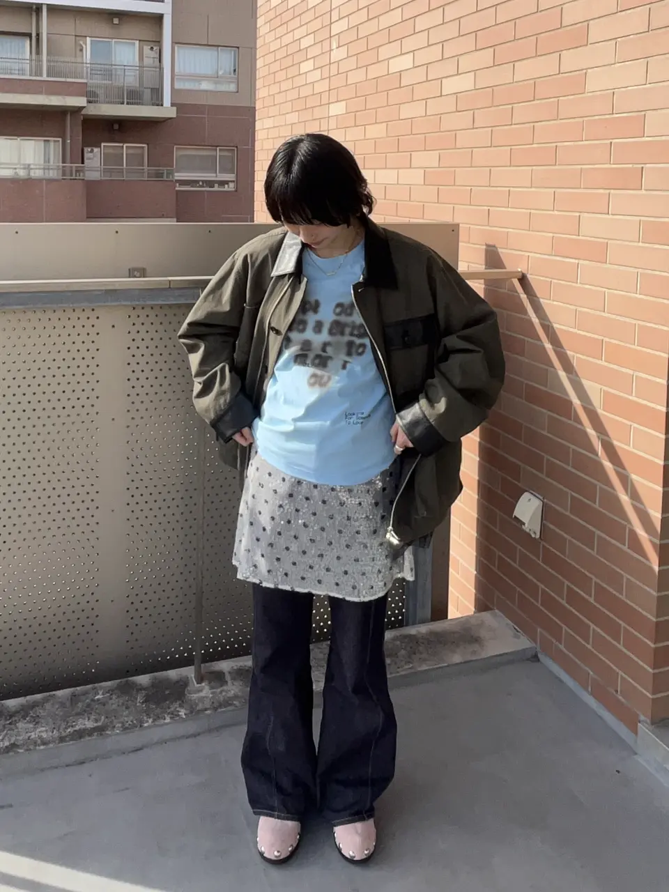 Open Heart Layered T-Shirt