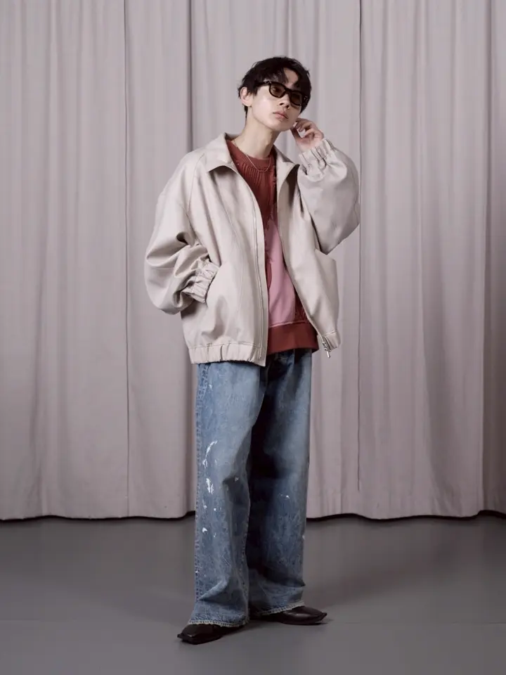 26AW PRE-ORDER】4 Colors Chambray Washable Wool Prime-Over Switching S