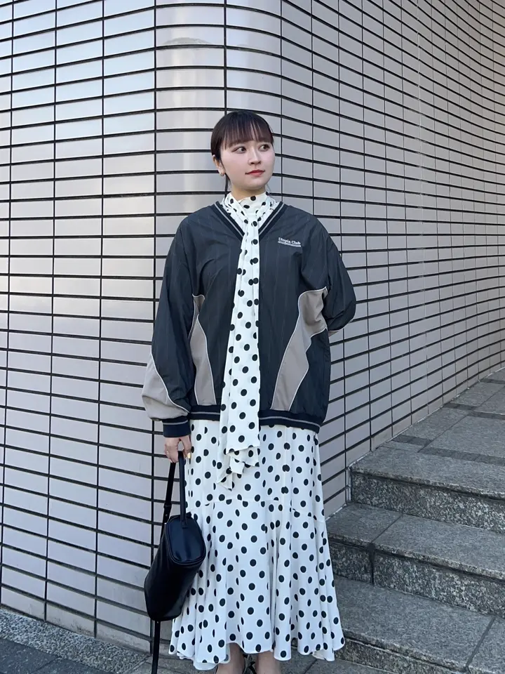 SALE】2WAY Sleeve Dot One-Piece