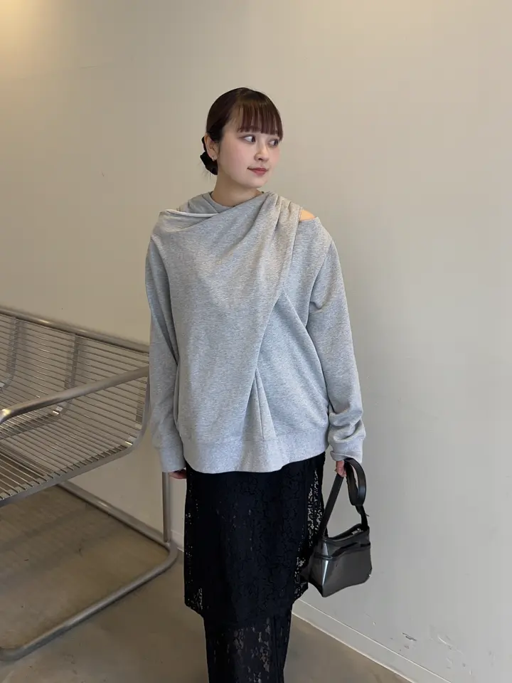 トップス MAISON SPECIAL twist cut off sweat top Twist Cut-Off Sweat Top