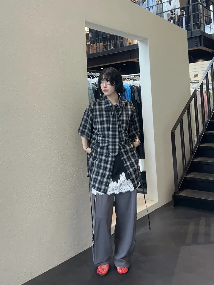 Half-Sleeve Over Tie Shirt