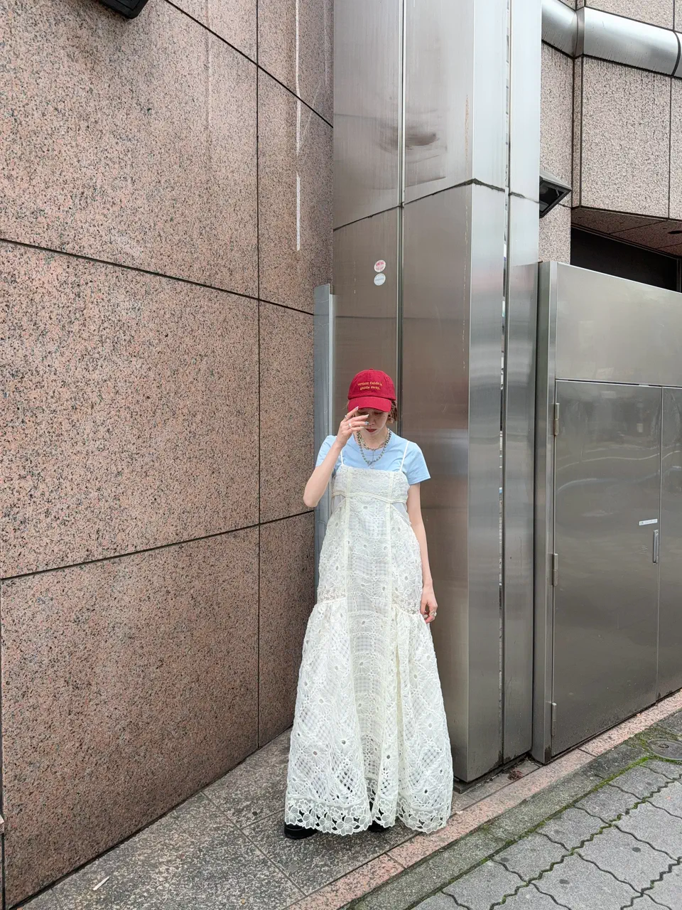 Embroidered Tiered Cami Dress