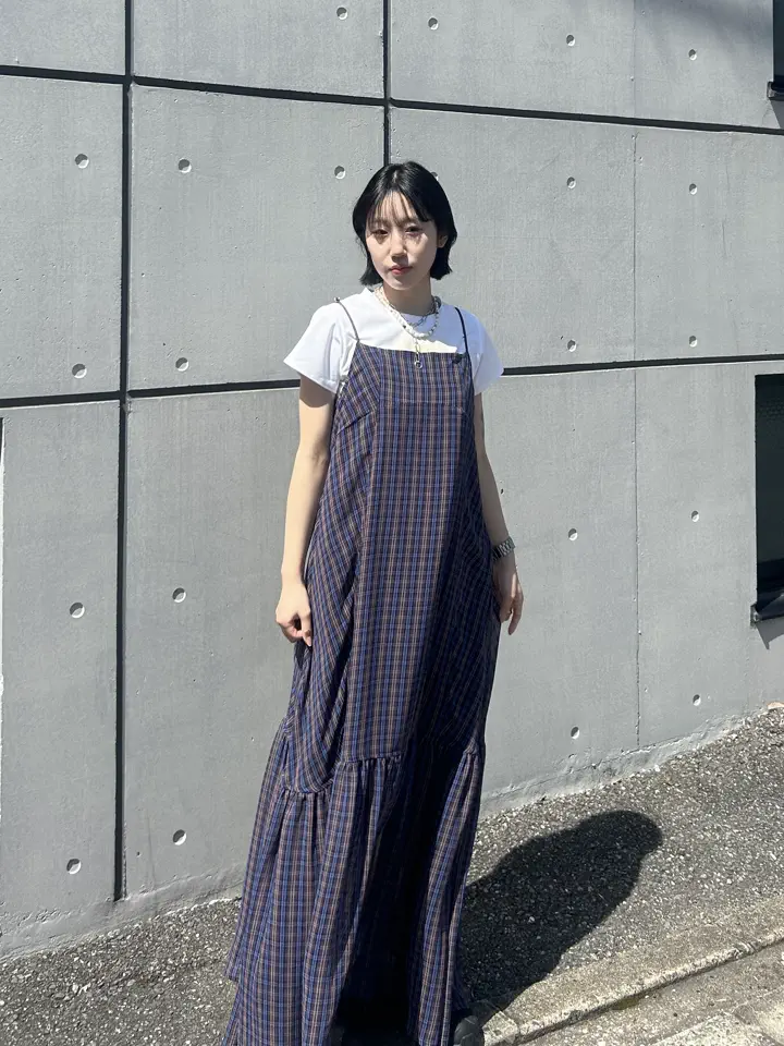Multi Check Cami Dress