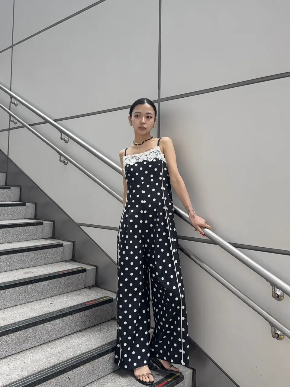 Lace Dot Jumpsuit