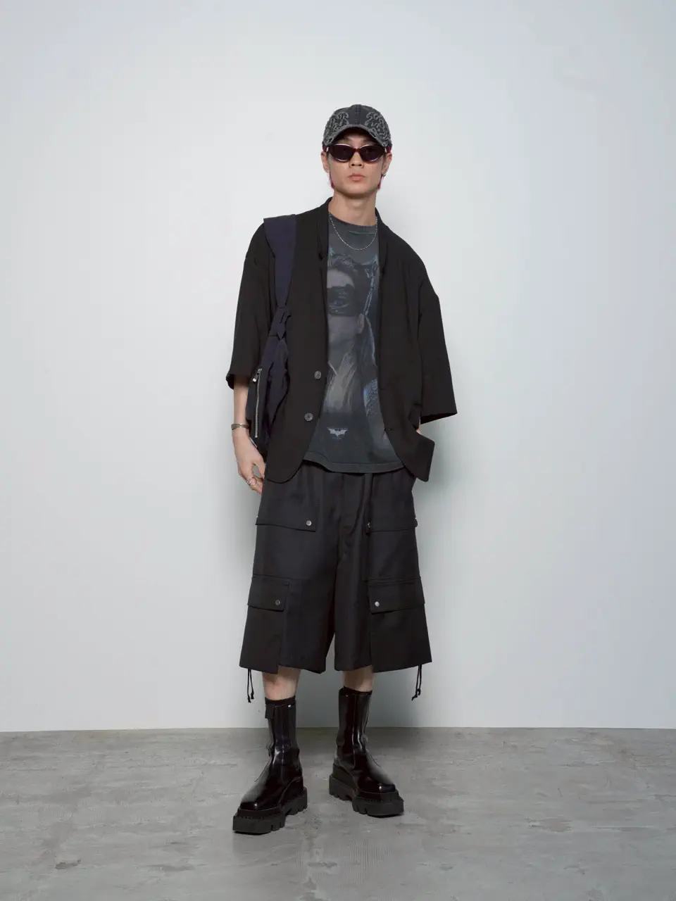 コンブナイロンショルダーバナナバッグ