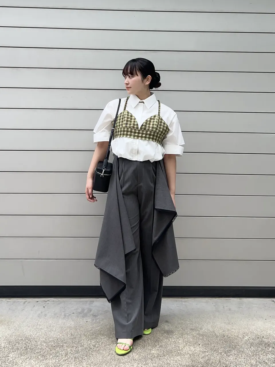 Wrap-Draped Skirt Pants
