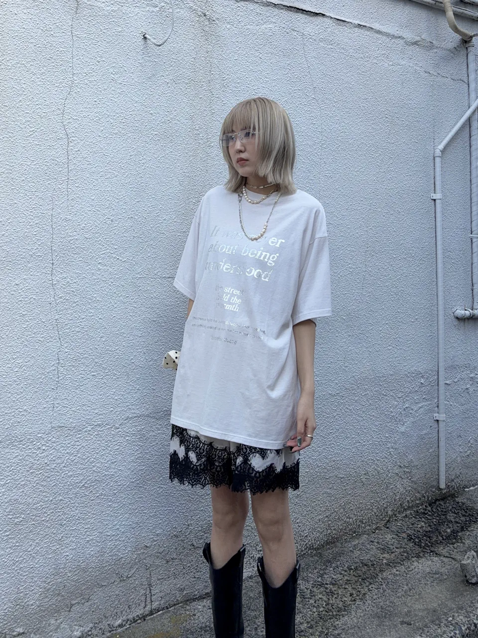 Shadow Stripe Lace Shorts