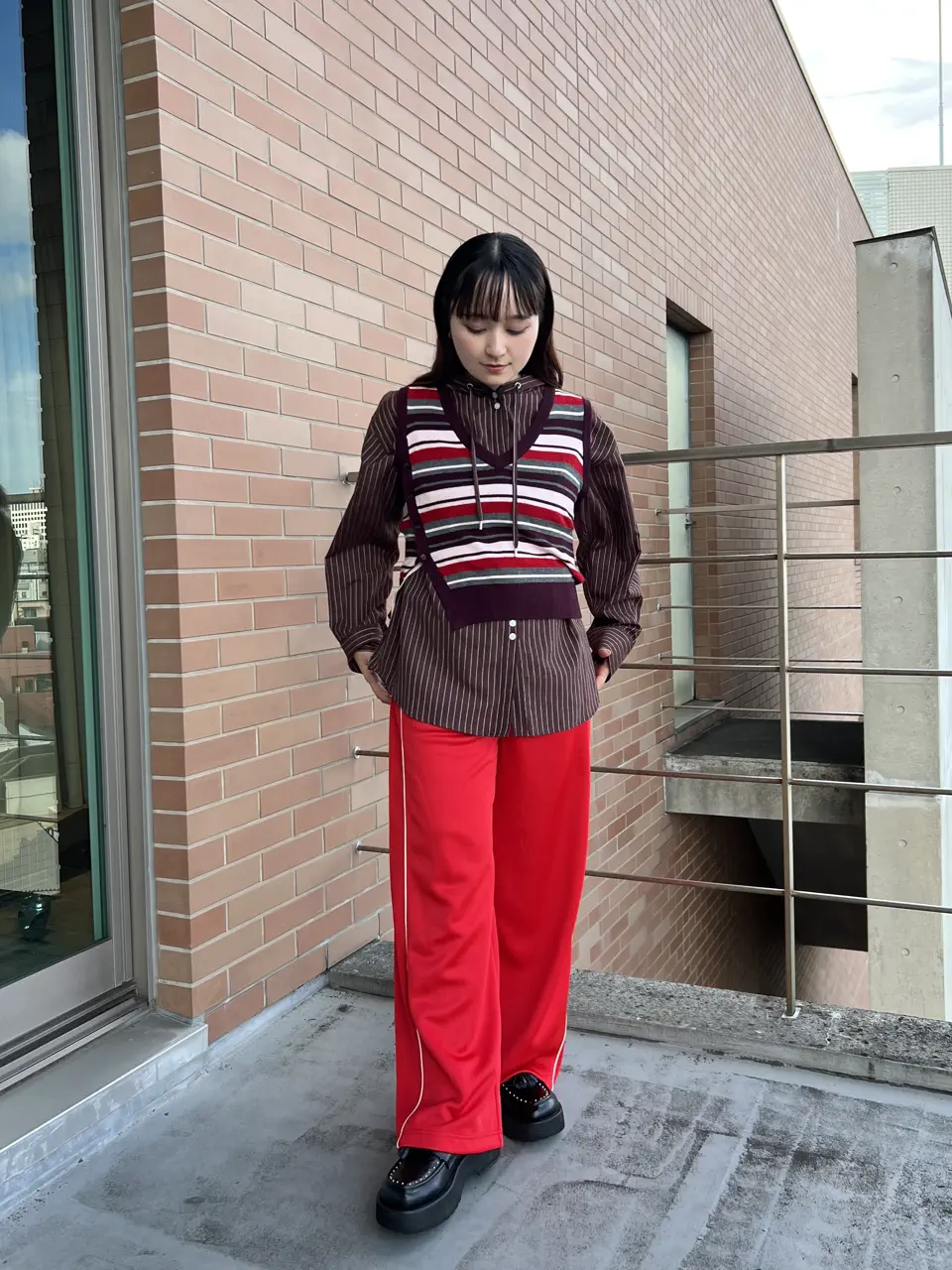 Tulle Side Line Jersey Pants