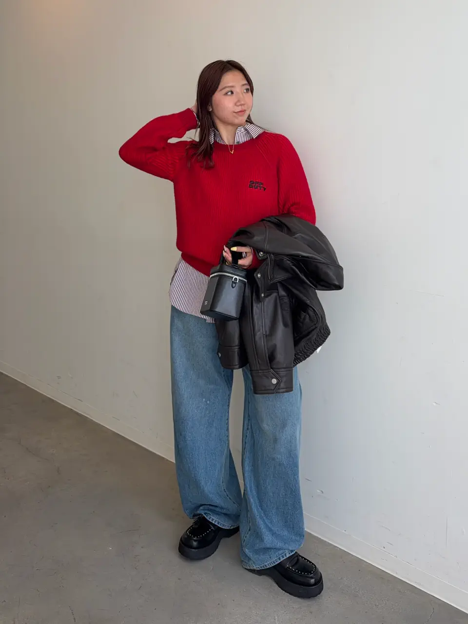 26AUTUMN PRE-ORDER】Sheep Leather Swing Top Blouson