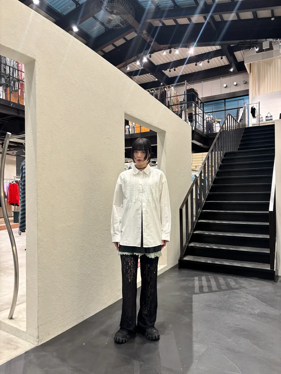 今季完売サイズタグ付未使用 MAISON SPECIAL ラップキュロット 36 Side Gathered Wrap Lace Skirt Pants
