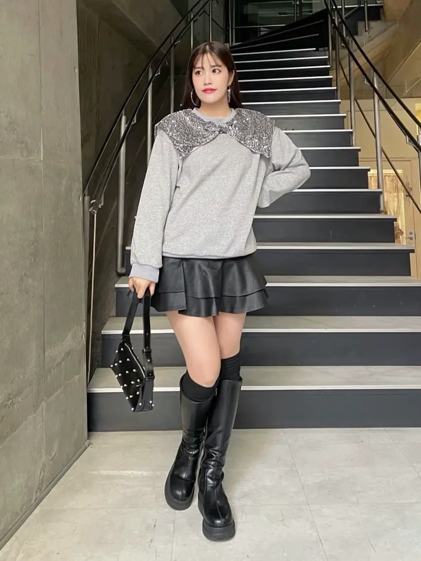 フリルレザースカート | Narcissus WEB STORE