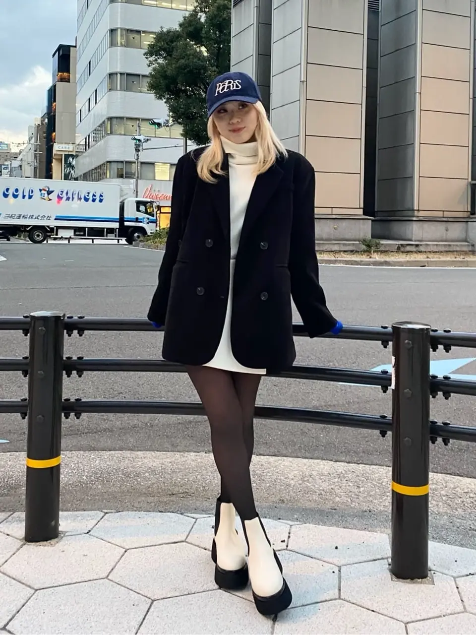 バイカラータートルニット | Narcissus WEB STORE