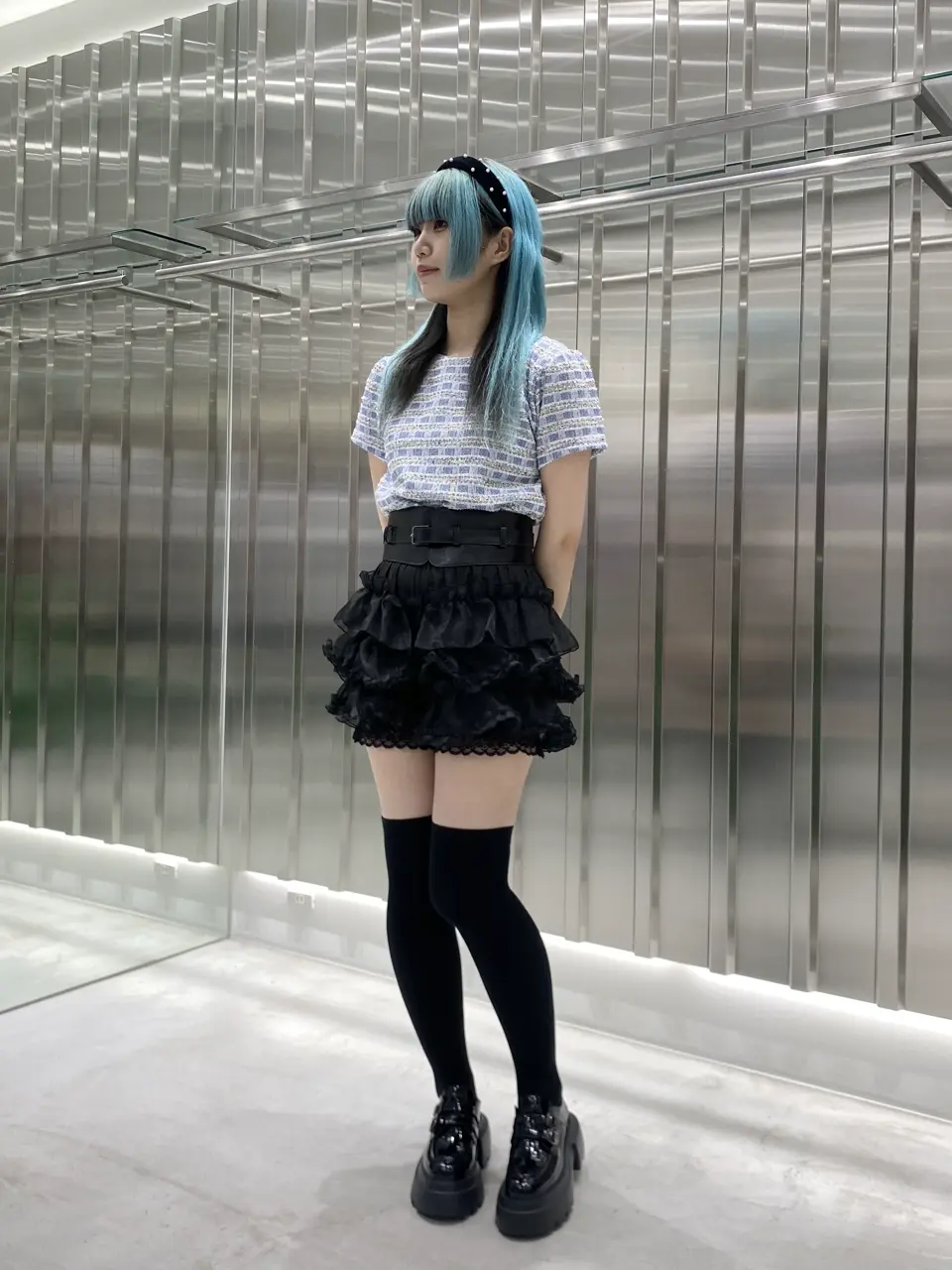 tシャツ 「Narcissus」ツイードＴシャツ レディース Narcissus tシャツ 「Narcissus」ツイードTシャツ レディース