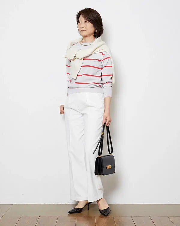 【専用】DOLCE&GABBANA お洒落ボーダー とMHLおまとめ ハイゲージニット・ボートネックプルオーバー/40代50代からの