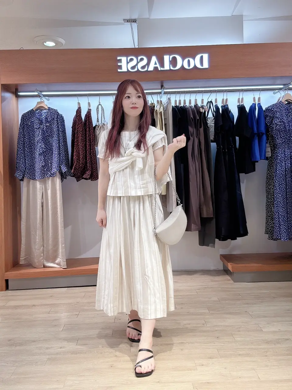 ストレッチリネン・ドッキングワンピース/40代50代からのレディース