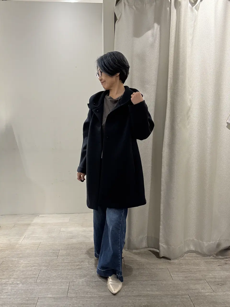 ライトデニム・サイドステッチワイド68cm/DoCLASSE