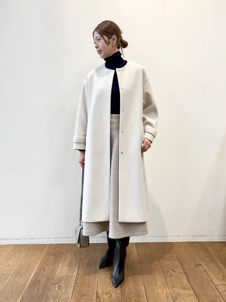 ストレッチウール・Aラインスカート/40代50代からのレディース