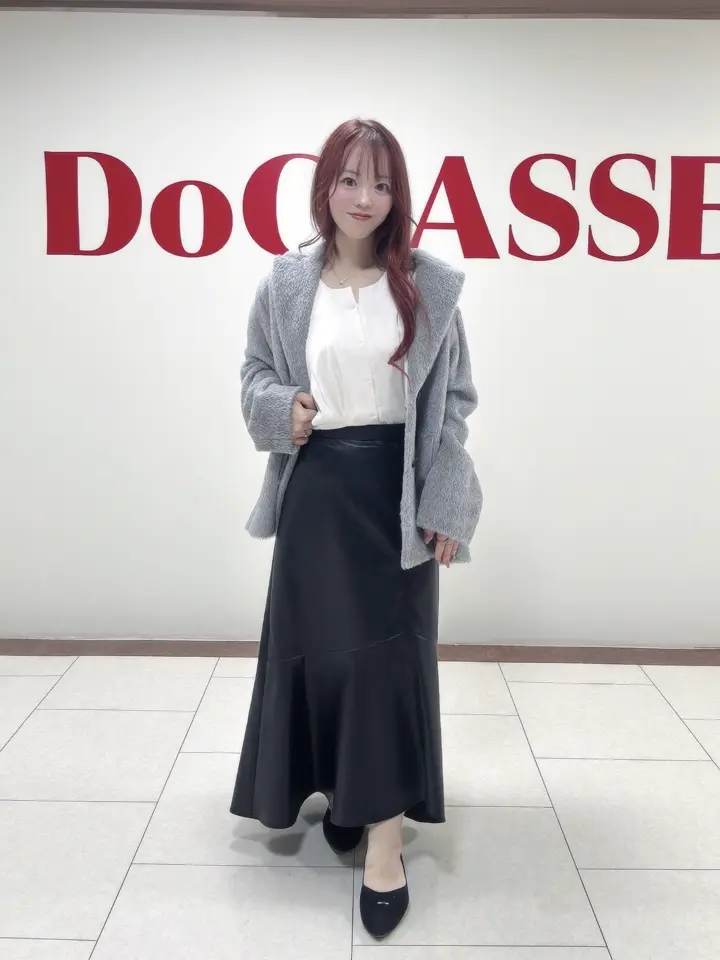 美品 圧倒的高級感❗️ポールスミス アルパカシャギー ロングコート 大人の気品✨ アルパカシャギー・テーラードコート/40代50代からのレディース