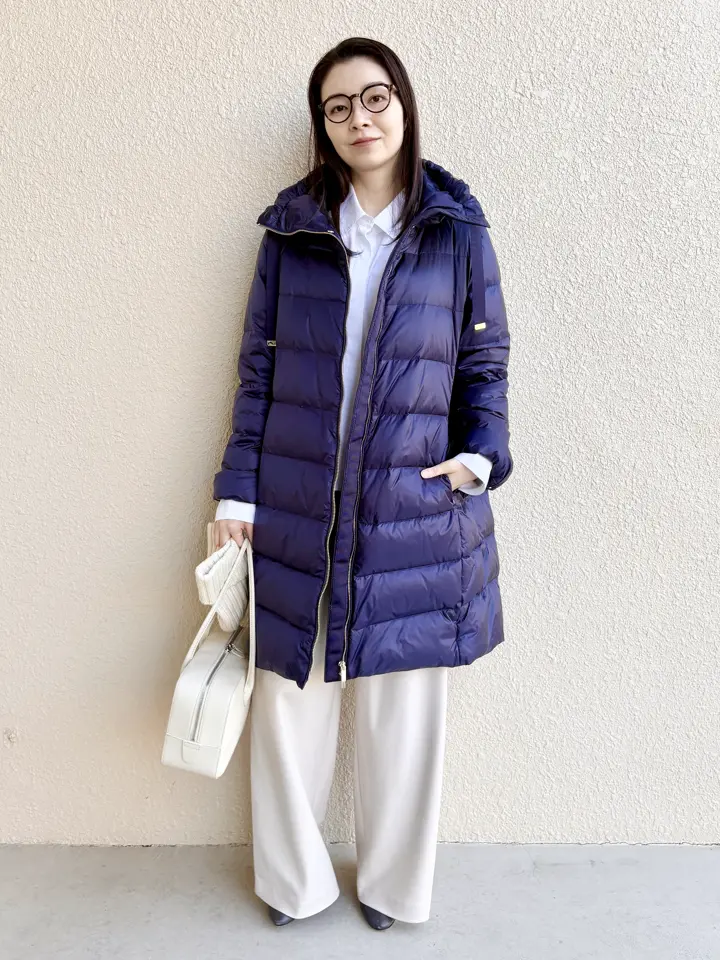 艶Airダウン・スタンドカラーロングコート/DoCLASSE