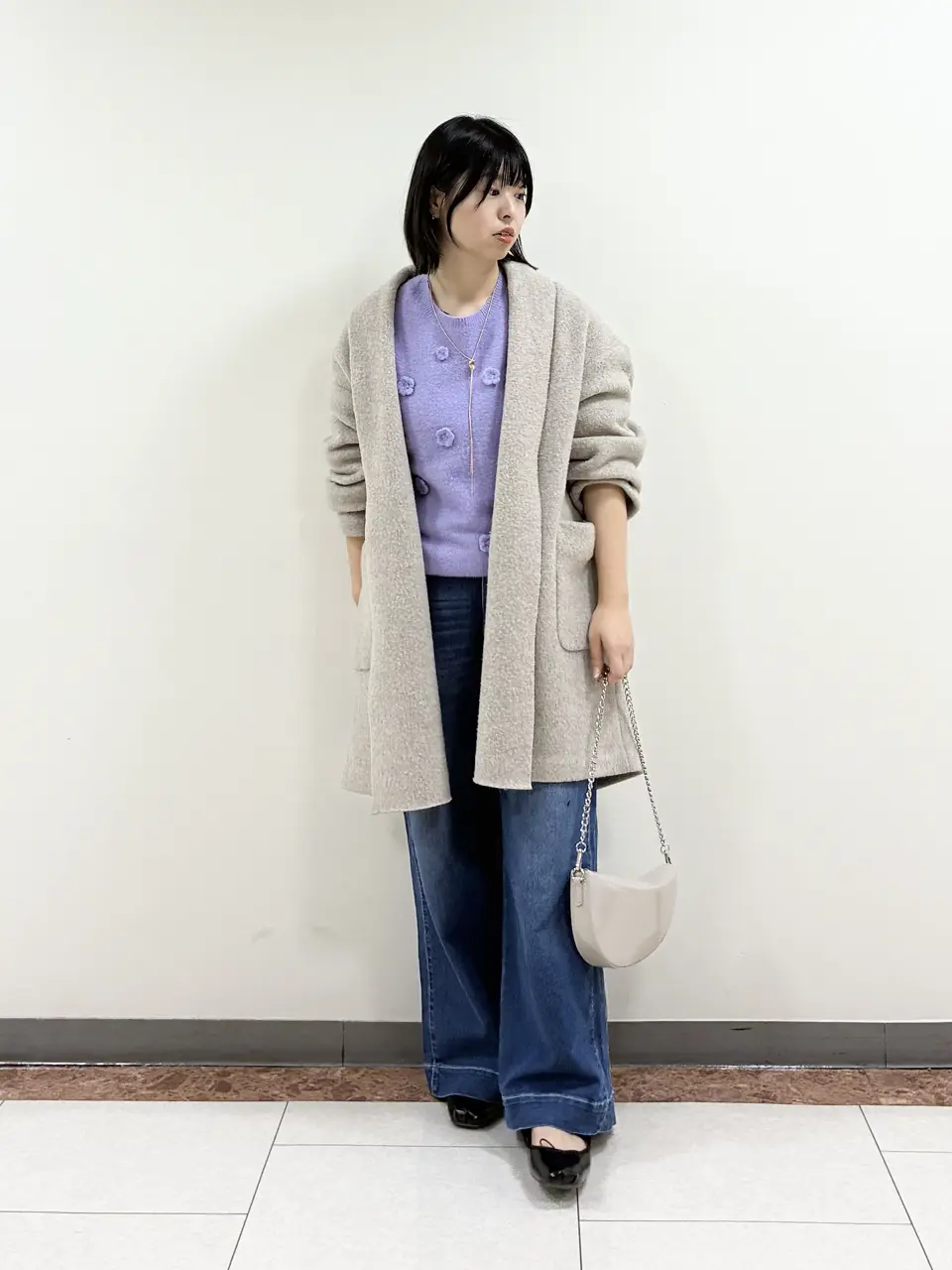 ライトデニム・サイドステッチワイド68cm/DoCLASSE