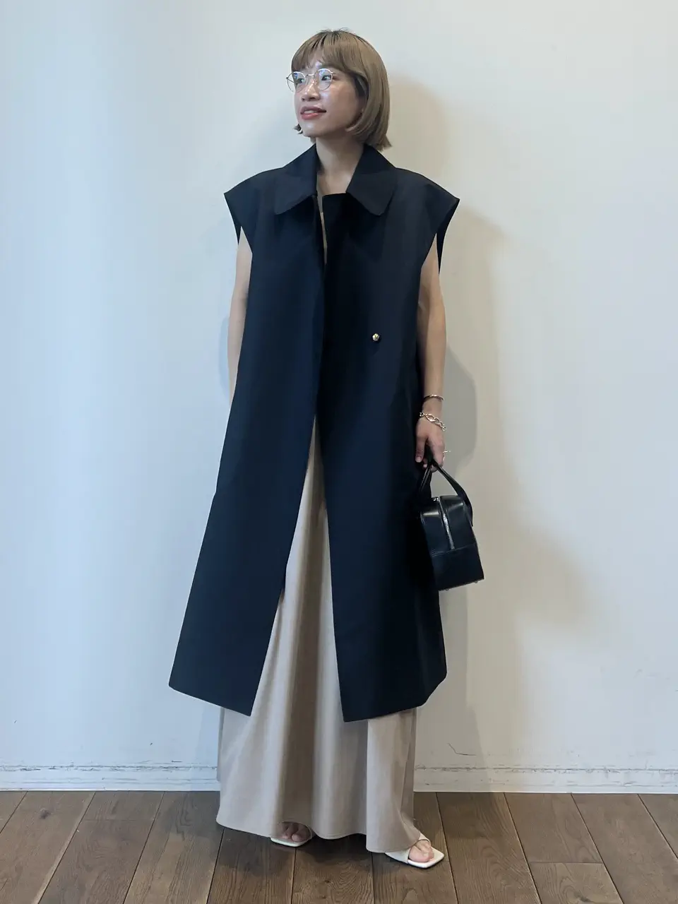 ストレッチビスコース・マキシワンピース/DoCLASSE