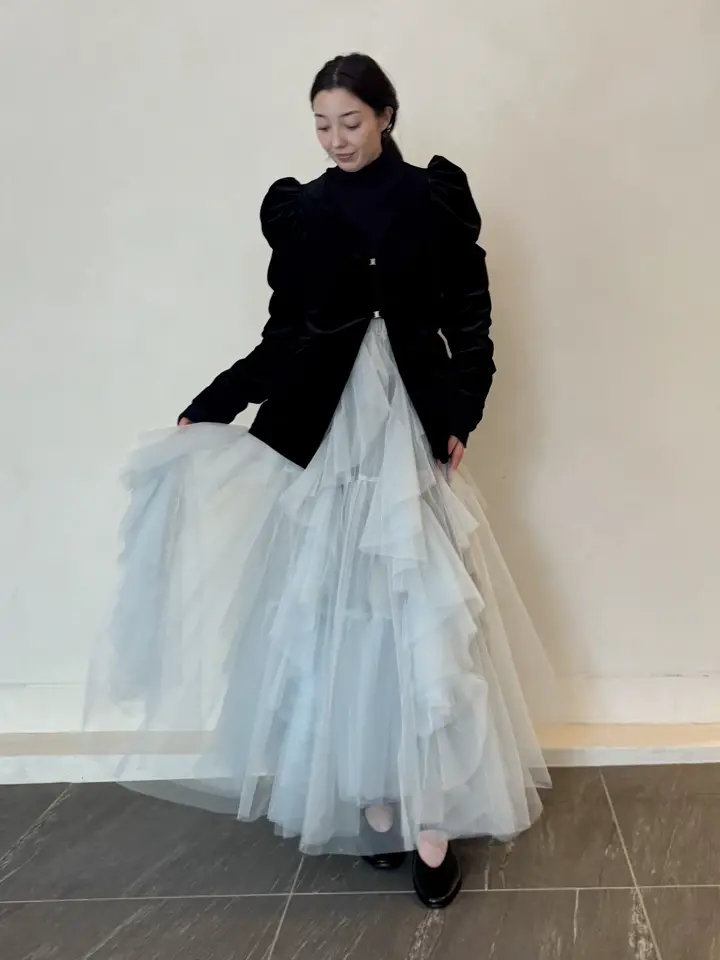 J1U by LA BELLE ETUDE】クラシカルベロアパフスリーブJK – LA