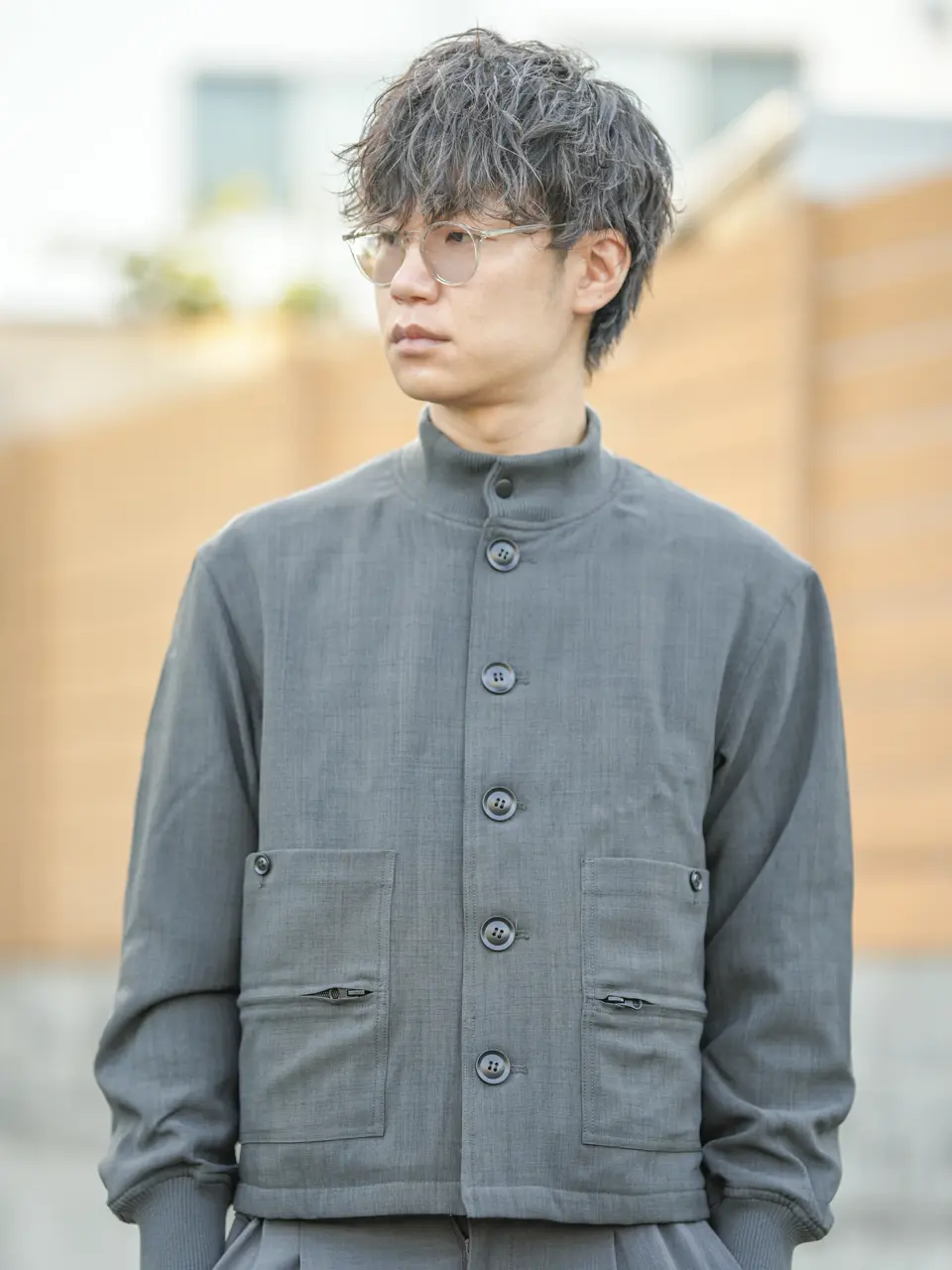 Y-3 バックプリント　ボンバージャケット　ブルゾン　キュプラ　落ち感 Y-3 バックプリント ボンバージャケット ブルゾン キュプラ 落ち