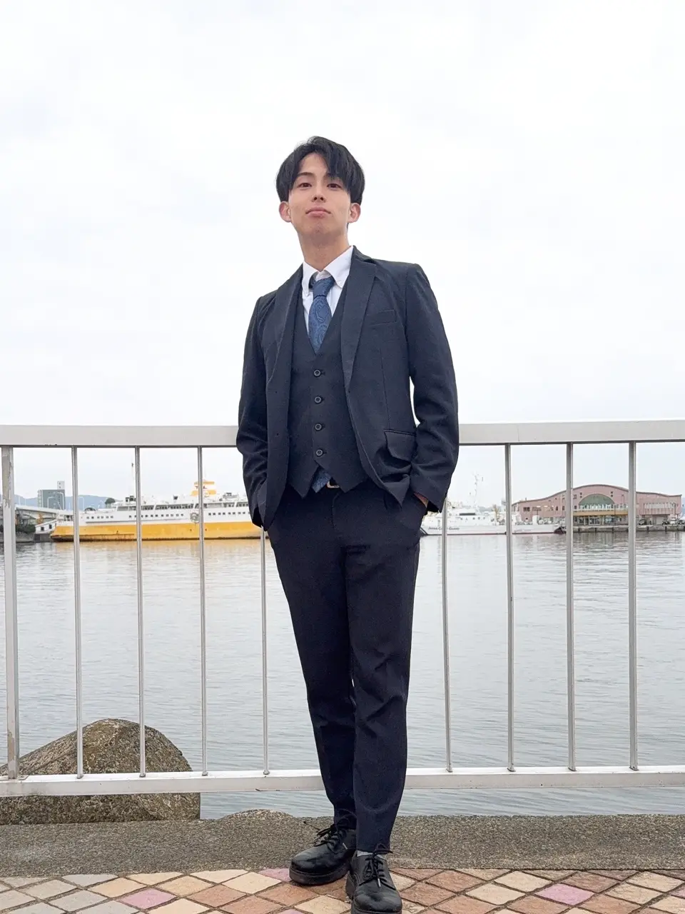 john varvatos イタリア製 SUPERF150'S ライトグレー50 john varvatos