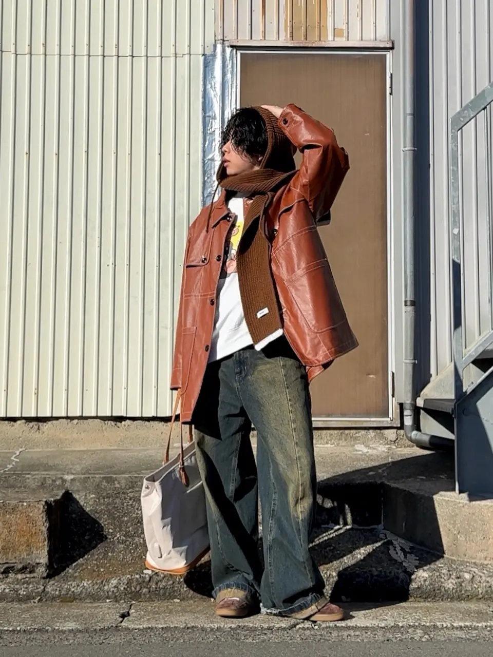 大きいサイズ✨ 自由区 エンブロイダリーブルゾン 洗える 白 人気完売品 44 ELENCARE DUE ブークレW-ZIPブルゾン/Green Parks（グリーン パークス